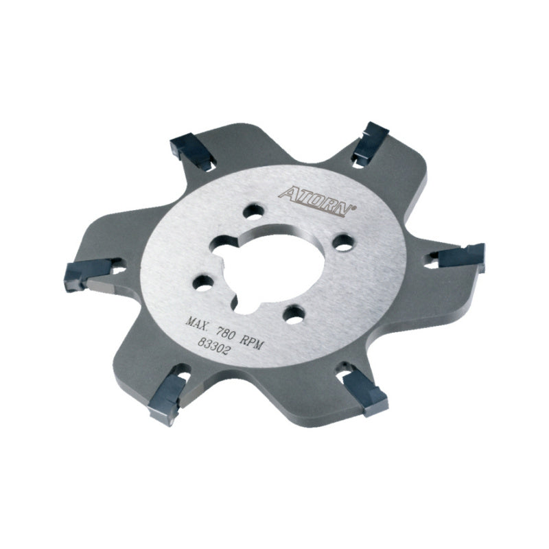 Kotoučová fréza s vyměnitelnou břitovou destičkou a otvorem