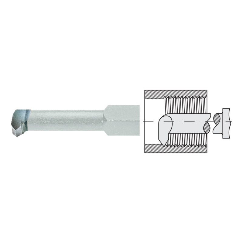 Závitovací soustružnický nůž, vnitřní