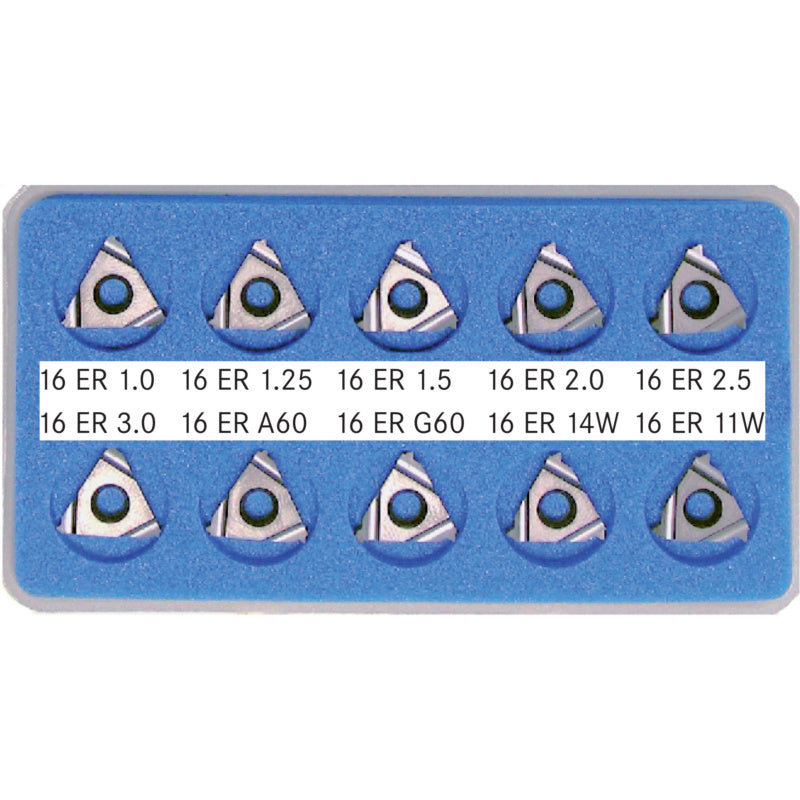 Sada destiček pro soustružení závitů