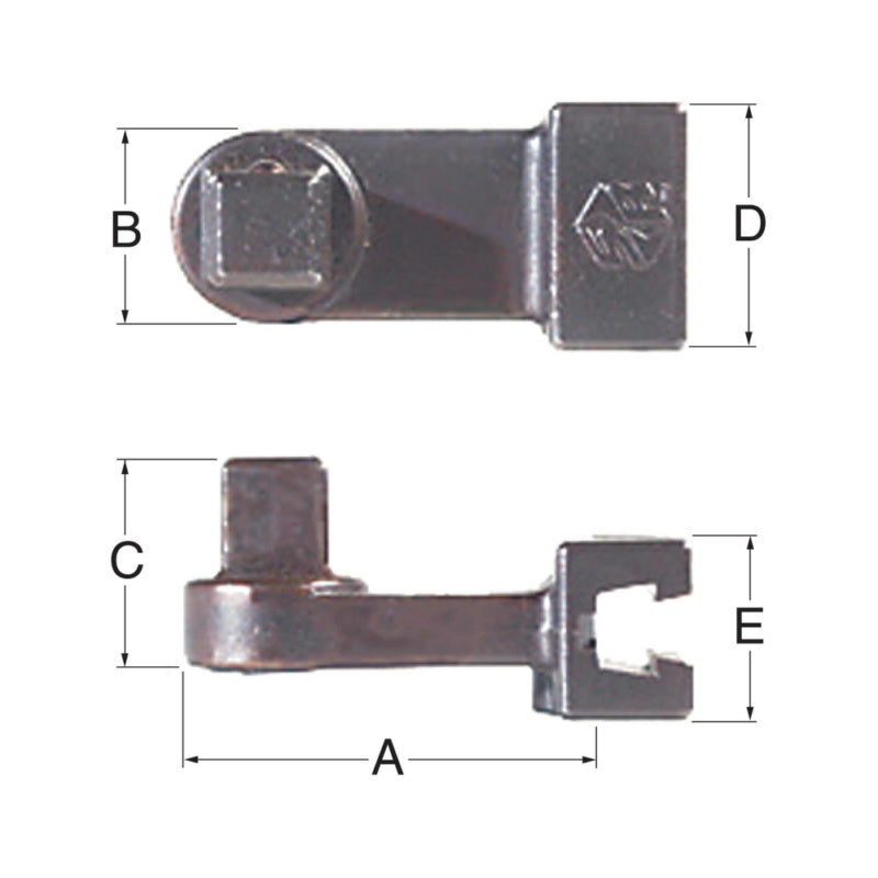 Spojovací bit pro ráčnu, čtyřhran, rybinový