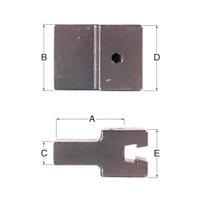 Navařený spojovací bit, rybinový