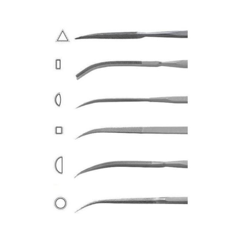 Sada rýhovacích pilníků