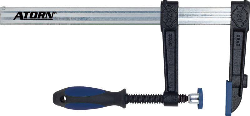 Šroubové svěrky z kujné litiny s šířkou upnutí 120 až 800 mm