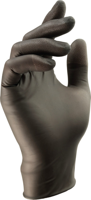 nitrilové jednorázové rukavice v barvě antracitové