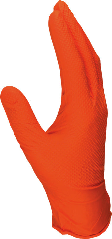 oranžové nitrilové jednorázové rukavice
