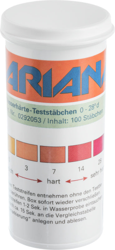 Zkoušecí tyčinka na tvrdost vody