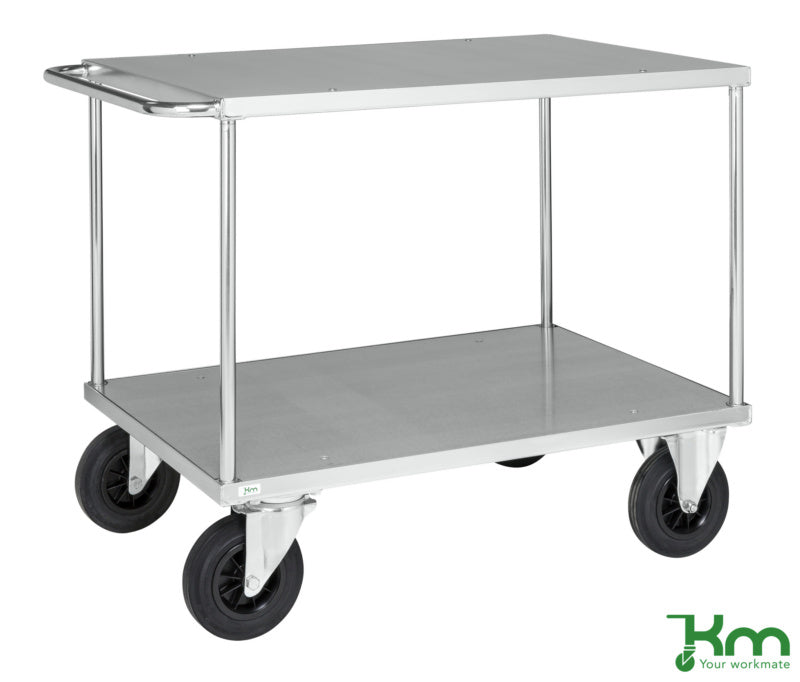 Pozinkovaný stolový vozík řady 600, nosnost 500 kg