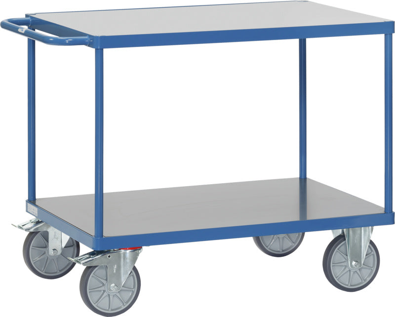 Stolový vozík se 2 ložnými plochami z tuhého PVC