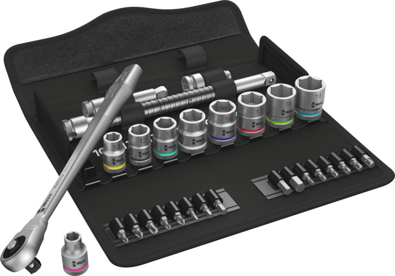 Sada kovových ráčen Zyklop, průchozí ráčna, 29 ks