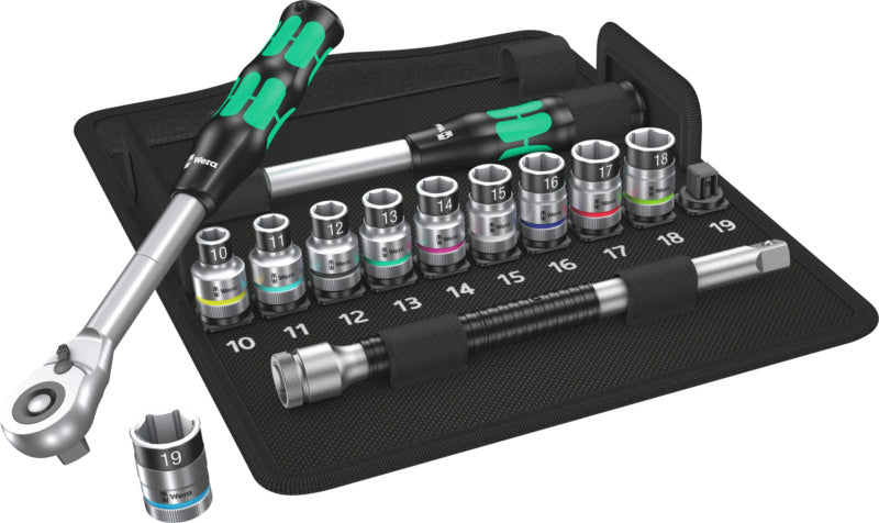 Sada s ráčnou Zyklop Hybrid, 13 ks