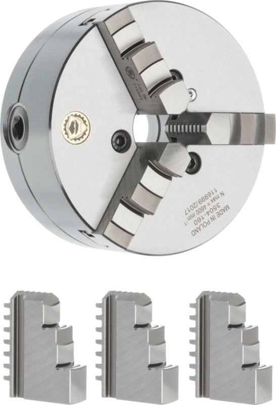 3čelisťové soustružnické sklíčidlo, spirálové sklíčidlo s věncem