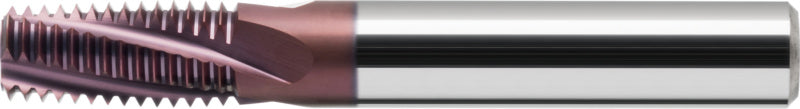 Vícerozsahová závitová fréza, slinutý karbid TIAIN (G) bez vnitřního chlazení rovná stopka HA