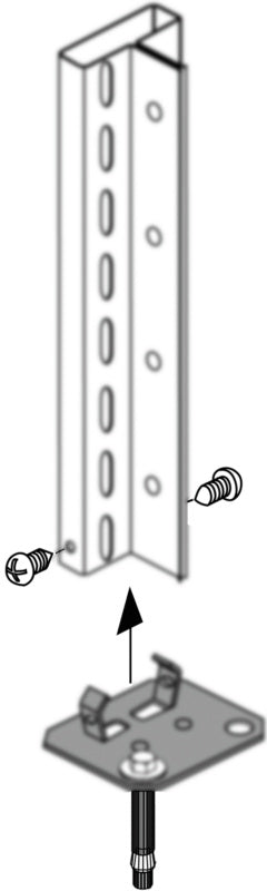 Základní ukotvení pro zásuvnou polici