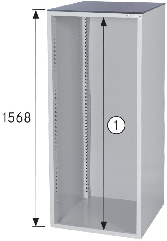 Tělo skříně, systém 800 S, výška 1568 mm