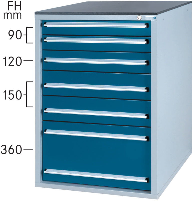 Systém zásuvkových skříní 800 S se 6 zásuvkami SOFT-CLOSE
