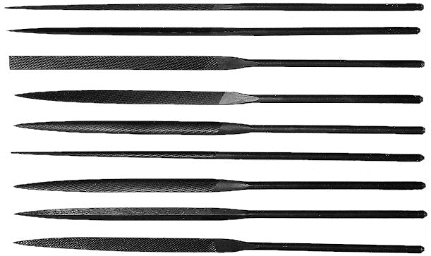 Sada přesných jehlových pilníků v plastovém pouzdru