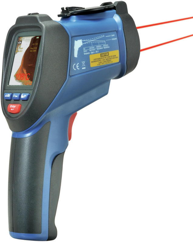 Přístroj pro měření teploty infračervenou kamerou s integrovaným čidlem vlhkosti