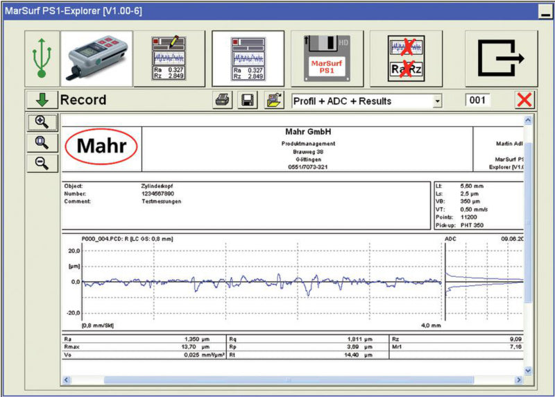 Měřicí a vyhodnocovací software EXPLORER