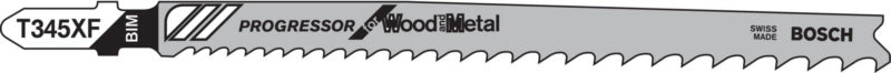 Bimetalové listy přímočaré pily T 345 XF Progressor for Wood and Metal
