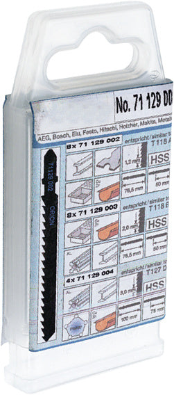 Sada pilových listů pro přímočaré pily na kov