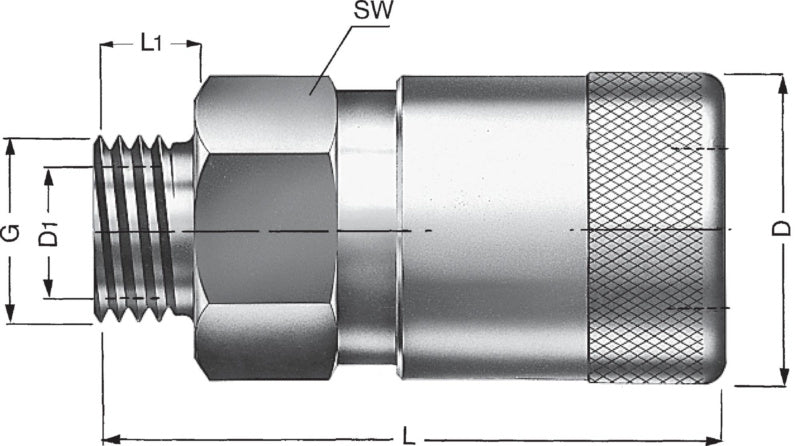 Pneumatická bezpečnostní spojka HSK Safety