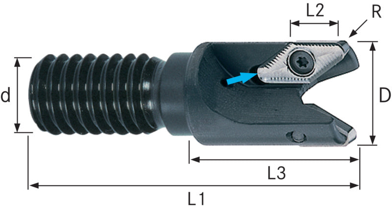 Ponorné frézy se závitem pro neželezné kovy a plasty