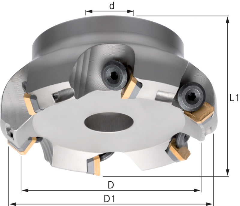 Rovinné frézy, 45°