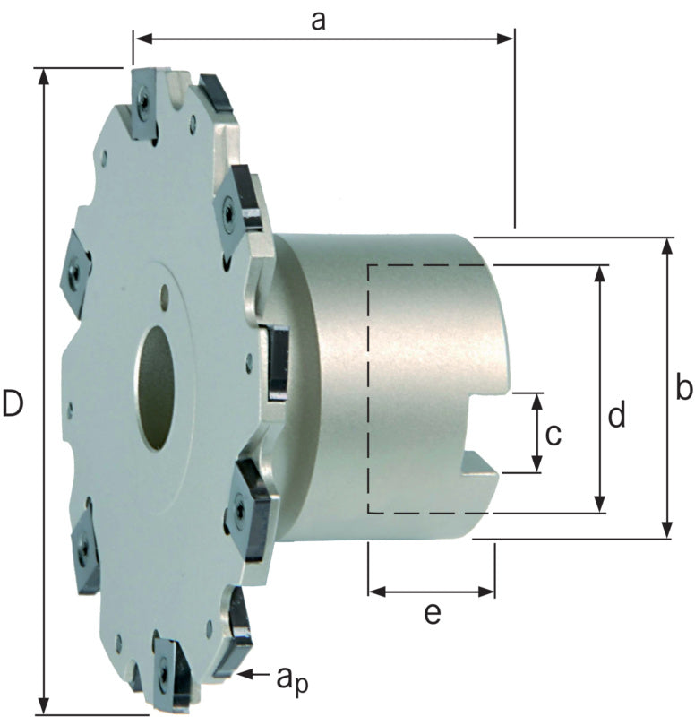 Kotoučová fréza s nákružkem