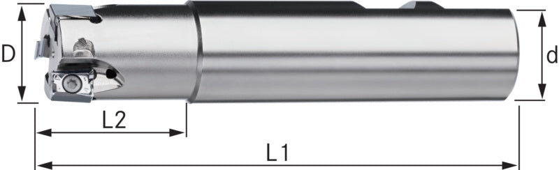 90° úhlová fréza s navařenou stopkou