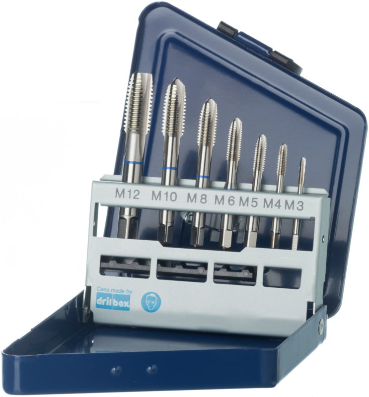 Sada závitníků M3–M12 HSSE průchozí otvor ≤ 3xD 352