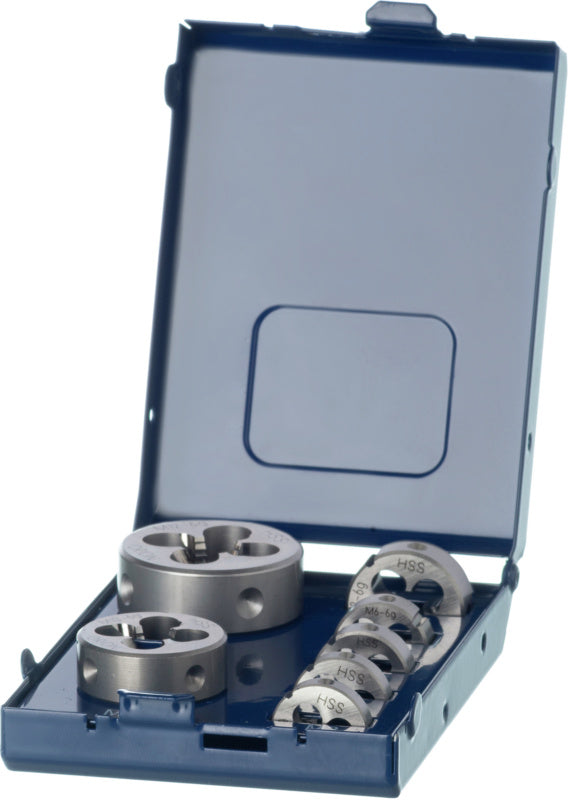 Závitová čelist, sada HSS M3–M12 předdrážkovaná a zkosení závitu 1,75