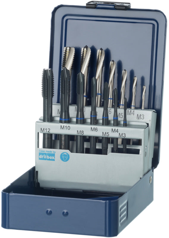 Sada závitníků M3–M12 HSSE průchozí/slepý otvor ≤ 2,5xD 371; 376