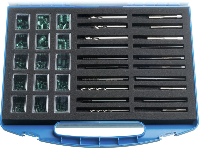 Sada na opravu závitů, sortimentová krabice, M5 až M12
