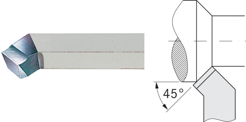 Soustružnický nůž HSSE, podobný DIN 4952, pravoúhlý