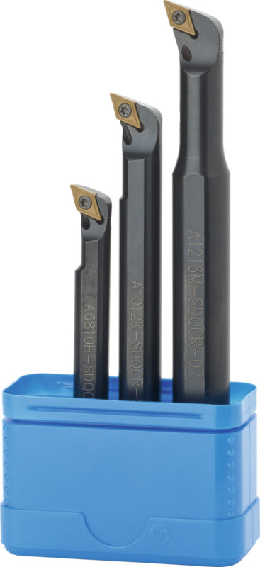 Sada vrtacích tyčí SDQC, z oceli, odsazená, pozitivní, levá