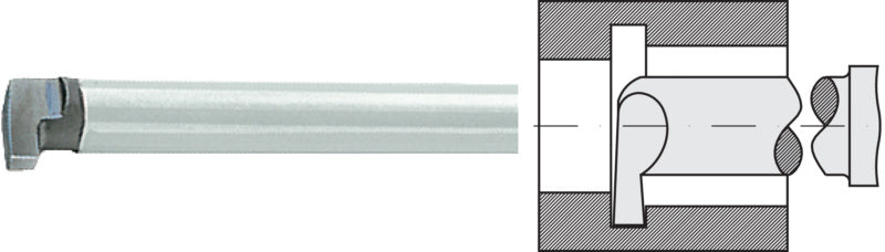 Drážkovací soustružnický nůž, HSSE, kulatý