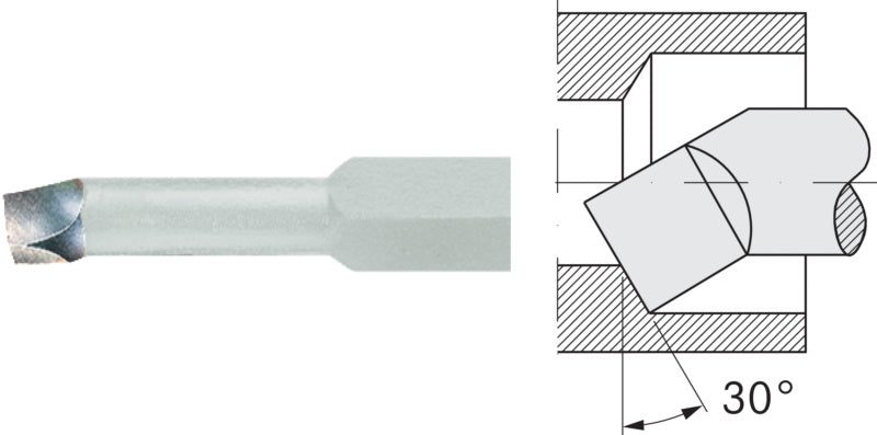 Vnitřní soustružnický nůž HSSE, podobný DIN 4953, kulatý