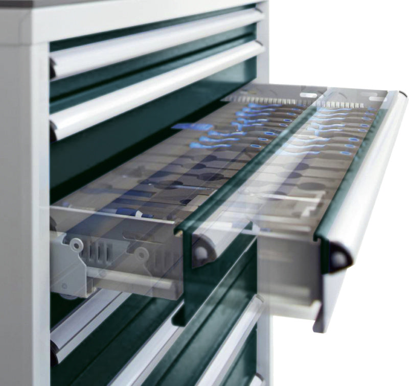 Systém SOFT-CLOSE pro zásuvky s plným vysunutím 200 kg