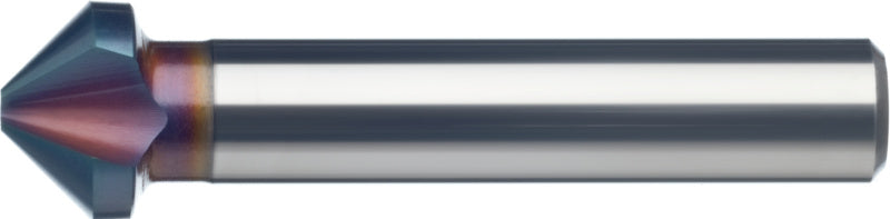 Kuželové zahloubení, 90°, HSS-TiNAlOX, trojhranné
