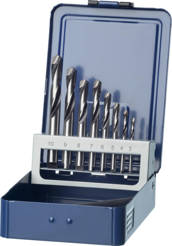 Sady spirálových vrtáků typu N s připájenou cementovanou karbidovou břitovou destičkou 4xD