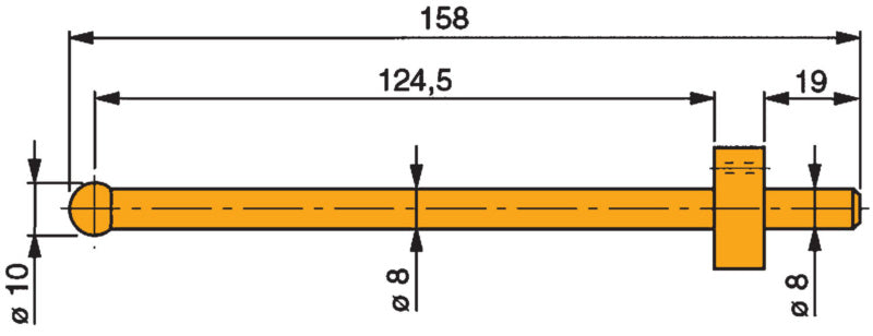 Kulová měřicí dotyková sonda, zvláště dlouhá