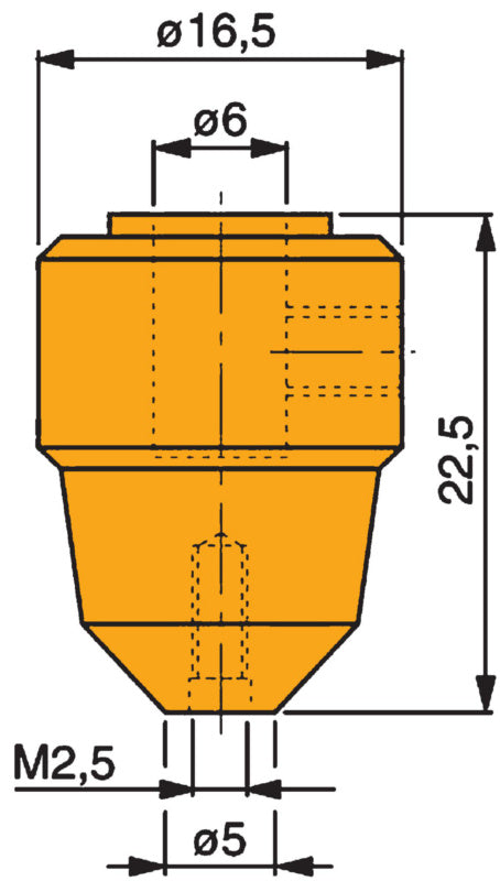 Axiální držák měřicích dotyků M3