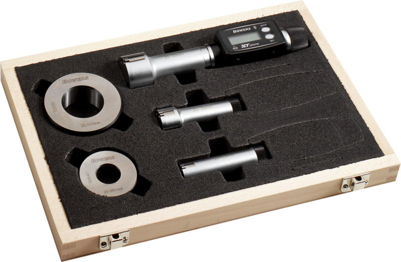 Sada tříbodových elektronických vnitřních mikrometrů