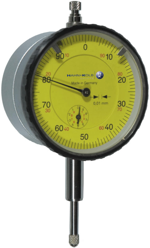 Číselníkový úchylkoměr s magnetickou zadní stěnou
