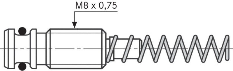 Měřicí síla, pružinové prvky pro sondu k měření délky FMS