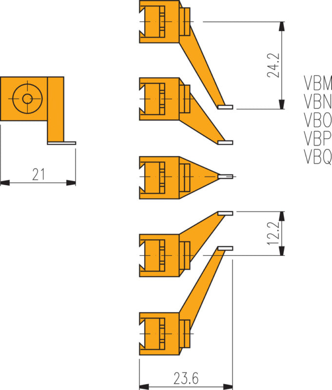 Měřicí dotyk pro elektronické sondy pro měření délky FMS