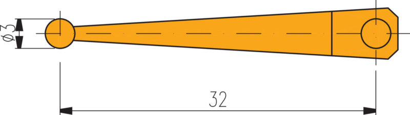 Dotyková ramena pro elektronické páčkové úchylkoměry