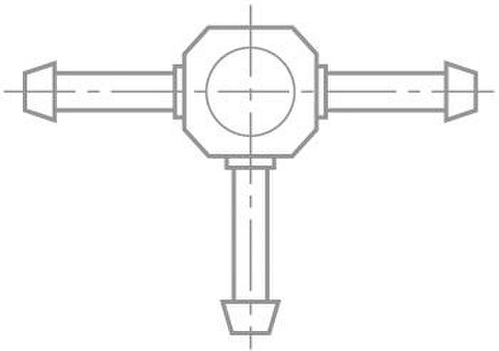 Hadicová spojka pro demontáž měřicího kolíku