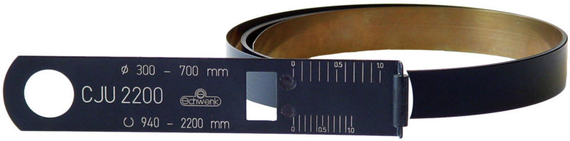 Obvodové měřicí pásmo CJU s černým potahem