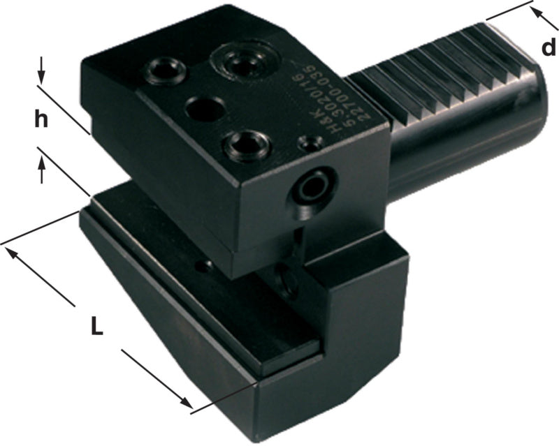 radiální držák nástroje, tvar B1 pravý horní